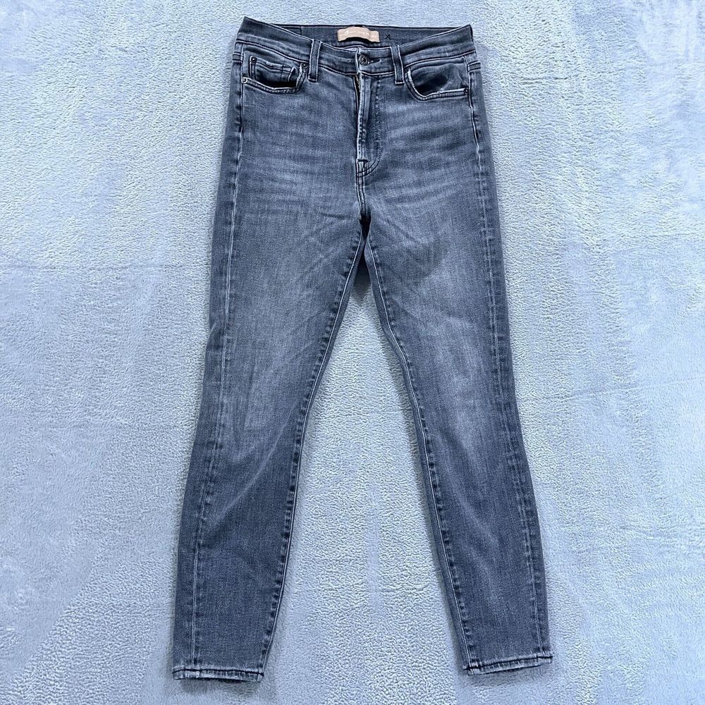 7 For All Mankind Luxe‎ Vintage Jeans Women's 28 Ankle Skinny Italy Gray